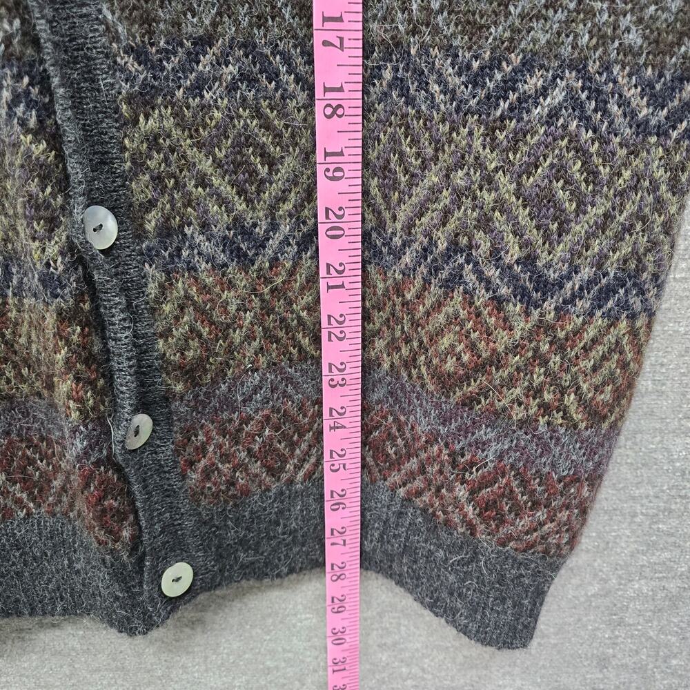 Peruvian Connection Multicolor Wool Knit Button Vest - Picture 5 of 5